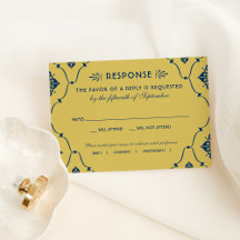 ヴィンテージ海軍と金ゴールドアールデコ結婚ズ