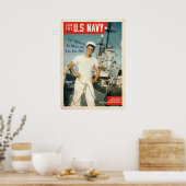 ヴィンテージ海軍の採用 ポスター (キッチン)