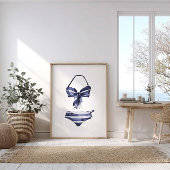 ヴィンテージ海軍ストライプのビキニのポスター ポスター