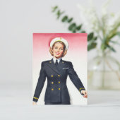 ヴィンテージ海軍ナース隊第2次大戦入隊発注 ポストカード (スタンド正面)