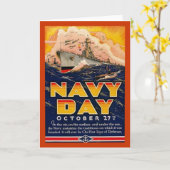 ヴィンテージ海軍日 カード (黄色い花)