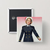 ヴィンテージ海軍看護師部の世界大戦2の入隊 缶バッジ (正面&裏面)