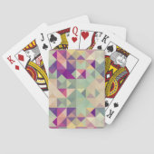 ヴィンテージ海馬の幾何学的パターン。 トランプ (裏面)