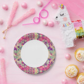 ヴィンテージ海馬の幾何学的パターン。 ペーパープレート (パーティー)