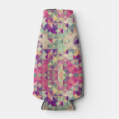 ヴィンテージ海馬の幾何学的パターン。 ボトルクーラー (正面)