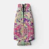 ヴィンテージ海馬の幾何学的パターン。 ボトルクーラー (裏面)