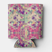 ヴィンテージ海馬の幾何学的パターン。 缶クーラー (正面)