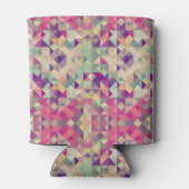 ヴィンテージ海馬の幾何学的パターン。 缶クーラー (裏面)