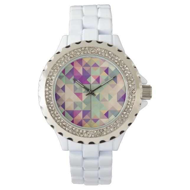 ヴィンテージ海馬の幾何学的パターン。 腕時計 (正面)