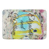 ヴィンテージ海鮮黄魚スケッチ バスマット (正面)