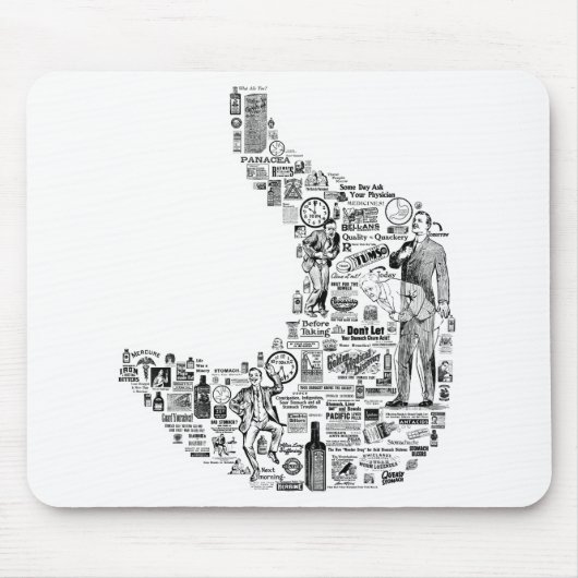ヴィンテージ消化器学 – 消化器科医の贈り物 マウスパッド (正面)