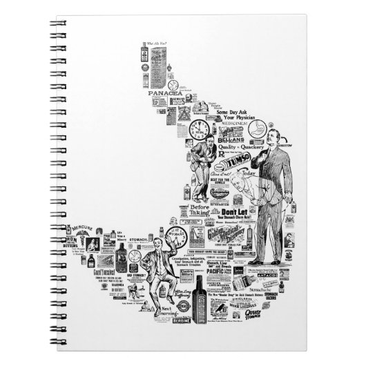 ヴィンテージ消化器学 – 胃腸科医の才能 ノートブック (正面)