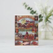 ヴィンテージ消火広告器 ポストカード (スタンド正面)