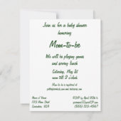 ヴィンテージ消防士テーマベビーシャワー招待状 招待状 (裏面)