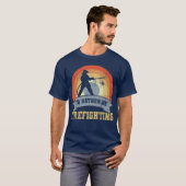 ヴィンテージ消防士名言 女子 Tシャツ (正面フル)