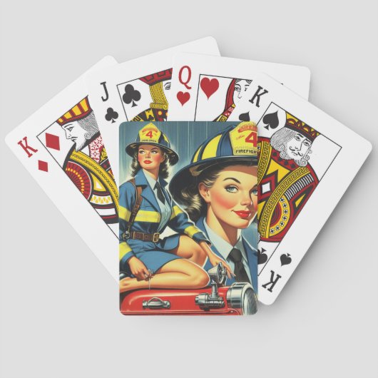 ヴィンテージ消防士 トランプ (裏面)