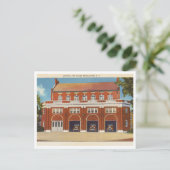 ヴィンテージ消防署セントラルファイアハウスミドルトン ポストカード (スタンド正面)