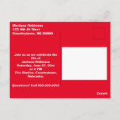 ヴィンテージ消防車のお別れ会 ポストカード (裏面)