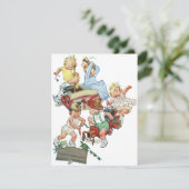 ヴィンテージ消防車の子供の誕生日パーティーの招待 招待状 (スタンド正面)