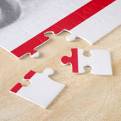 ヴィンテージ消防車の鉛筆スケッチ消防士スケッチ ジグソーパズル (側面)