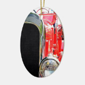 ヴィンテージ消防車オーナメント セラミックオーナメント (左)
