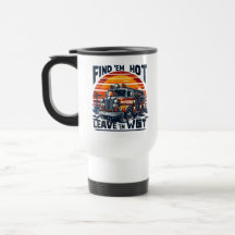 ヴィンテージ消防車サンセットグラフィックTシャツ
