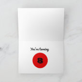 ヴィンテージ消防車誕生日 カード (内部)