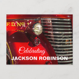 ヴィンテージ消防車 お別れの会 ポストカード