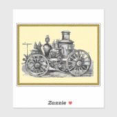 ヴィンテージ消防車 シール (シート)