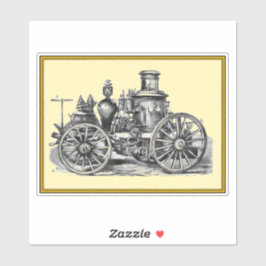 ヴィンテージ消防車 シール