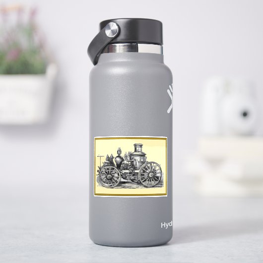 ヴィンテージ消防車 シール (HydroFlask)