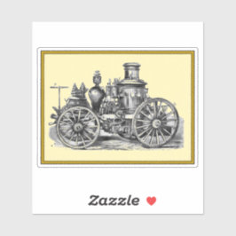 ヴィンテージ消防車 シール