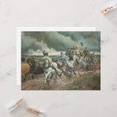 ヴィンテージ消防車（byユージェーヌ・ブルナンド） カード (正面/裏面インサイチュ)