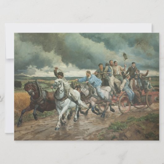 ヴィンテージ消防車（byユージェーヌ・ブルナンド） カード (正面)