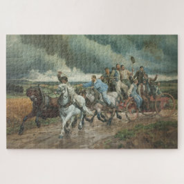 ヴィンテージ消防車（byユージェーヌ・ブルナンド） ジグソーパズル