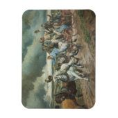 ヴィンテージ消防車(byユージェーヌ・ブルナンド) マグネット (縦)