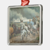 ヴィンテージ消防車(byユージェーヌ・ブルナンド) メタルオーナメント (左)