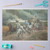 ヴィンテージ消防車(byユージェーヌ・ブルナンド) 薄葉紙 (クラフト)