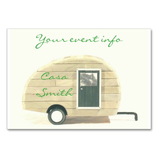 ヴィンテージ涙滴トレーラジプシー隊 テーブルナンバー (正面)