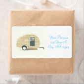 ヴィンテージ涙滴トレーラージプシーキャラバン ラベル (インサイチュ)