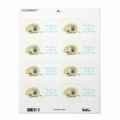 ヴィンテージ涙滴トレーラージプシーキャラバン ラベル (フルシート)