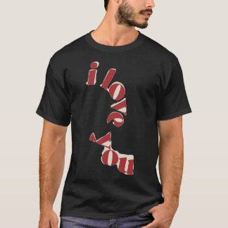 ヴィンテージ涙 I Love You Tシャツ
