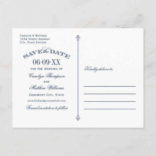 ヴィンテージ淡い色のピンクの海軍が日曜以外に活躍 案内ポストカード (裏面)