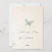 ヴィンテージ淡い色のメリー・クリカスタマイズスマス シーズンカード (裏面)