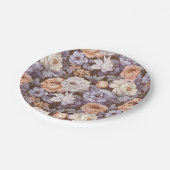 ヴィンテージ淡い色の紅色のトウピーモモ ペーパープレート (アングル)