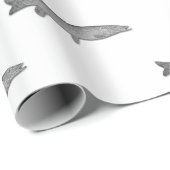 ヴィンテージ淡水魚釣り – ノーザンパイク ラッピングペーパー (ロールコーナー)