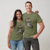 ヴィンテージ深いシーマークVダイビングヘルメット Tシャツ (ユニセックス)