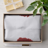 ヴィンテージ深いレッドアジサイ花フローラ 薄葉紙 (ギフト)