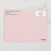 ヴィンテージ深いレッド動揺してKeep Calm and Carry On ポストカード (裏面)