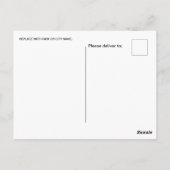 ヴィンテージ深セン中国中国のトラベル水の色 ポストカード (裏面)